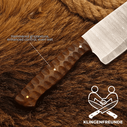 Damast Küchenmesser Gyuto – Rosenholzgriff