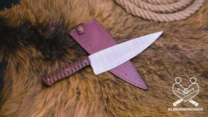 Damast Küchenmesser Gyuto – Rosenholzgriff